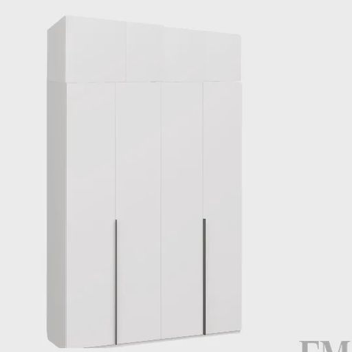 Шкаф «Чарли 24», с антресолью, белый